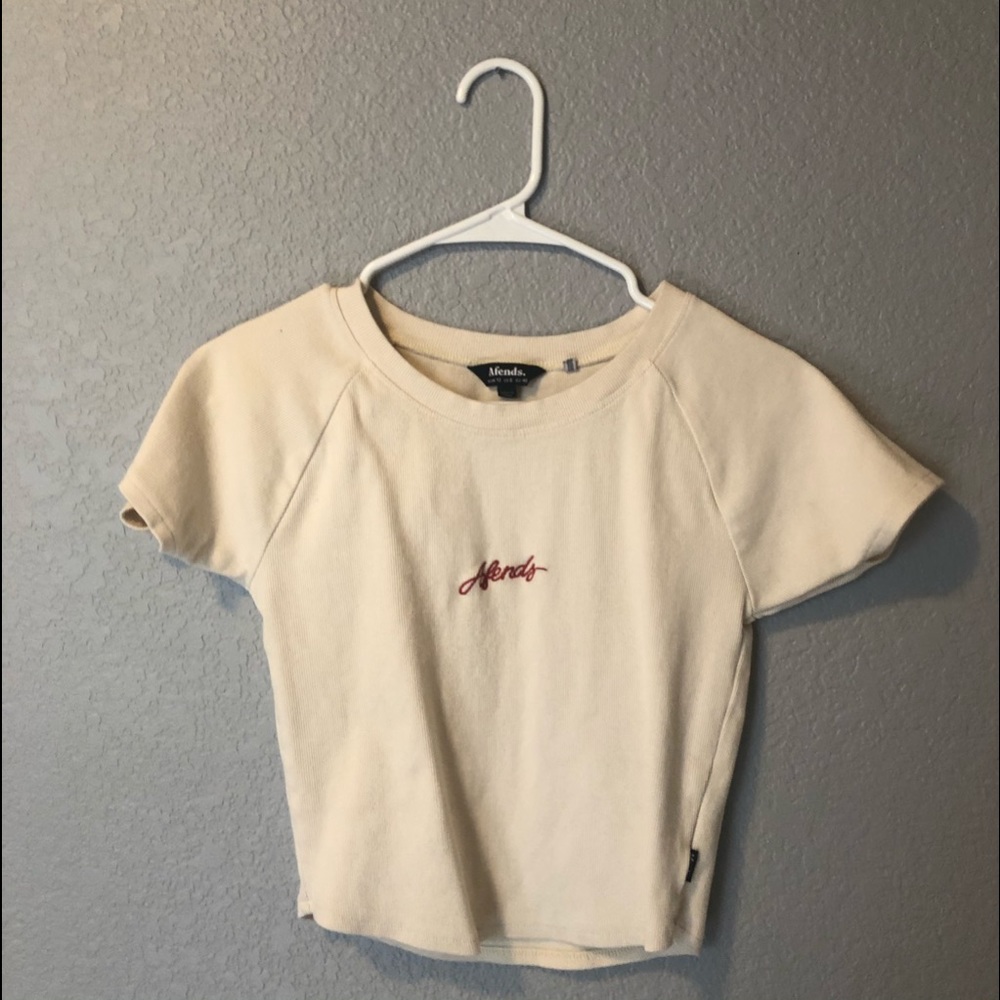 Affends cream crop top